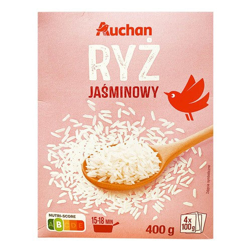 Ryż jaśminowy Auchan 4 x 100 g