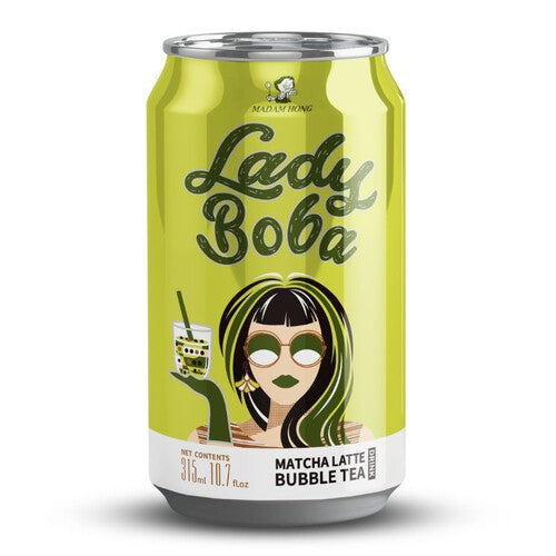 Napój niegazowany Bubble Tea Matcha Latte   Lady Boba 315 ml