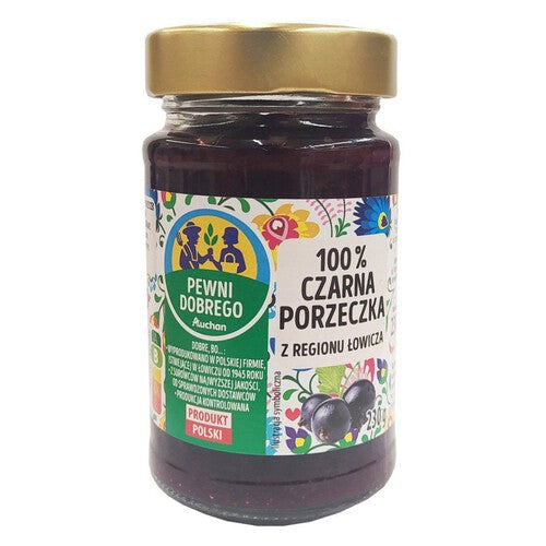 100% czarna porzeczka z regionu Łowicza Pewni Dobrego 230 g