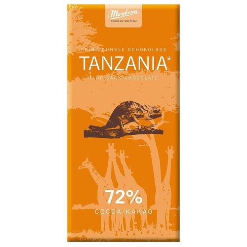 Czekolada gorzka Tanzania 72% kakao Meybona 100 g